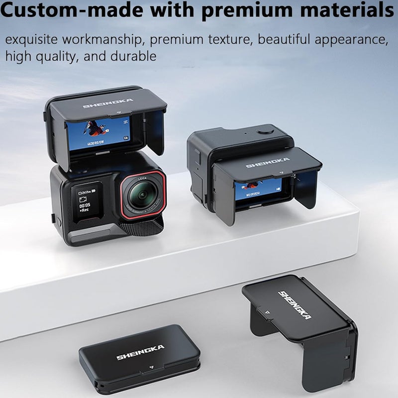 Honlyn Magnetic Hood for Insta360 Ace Pro2 Screen Hood, Folding Sunshade Holder Protective Cover Accessories - Image 4